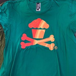Men’s XL Johnny Cupcakes Ts- worn/used.
